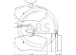 A.B.S. 36655 Set Pastiglie Freno, Freno A Disco Oe 9946023 Compatibile Con Thema, Croma, Alf. 164