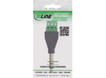 Inline® Presa Jack 6,35 Mm A Morsettiera, Stereo, A 3 Pin
