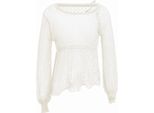Caissa Damen Strickpullover - Wollweiss, Xs/S