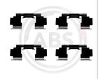 A.B.S. 1276Q Set Di Accessori, Pastiglie Freno A Disco Oe 45012760000 Compatibili Con Civic