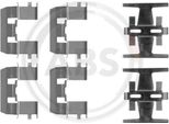 A.B.S. 1208Q Set Di Accessori, Pastiglie Freno A Disco Oe 45012080000 Compatibili Con Accord, CR-V, HR-V, Legend, Shuttle