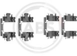 A.B.S. 1257Q Set Di Accessori, Pastiglie Freno A Disco Oe 45012570000 Compatibili Con Logo, Jazz, Crx, Civic