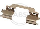 A.B.S. 1707Q Set Di Accessori, Pastiglie Freno A Disco Oe Compatibili Con Sedici, Civic