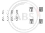 A.B.S. 1055Q Set Di Accessori, Pastiglie Freno A Disco Oe 0060749882 Compatibili Con Terra, Marbella, Malaga, Ibiza, Y10, Dedra, Uno, Panda, Croma