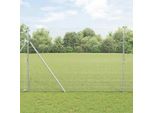 Maison Exclusive - Palo Della Recinzione Argento 50 X 1,5 M (Maglia 19 X 19 Mm)