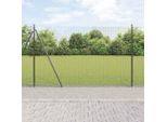 Maison Exclusive - Palo Della Recinzione Grigio 10 X 1,5 M (Rete 16 X 16 Mm)