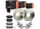 Frankberg 2X Pinze Freno + 2X Dischi Freno + 4X Pastiglie Freno Posteriori Per Nissan X70 Renault Jd