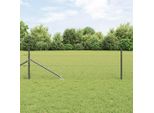 Maison Exclusive - Palo Della Recinzione Grigio 100 X 0,4 M (Rete Da 25 Mm)