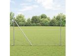Maison Exclusive - Palo Della Recinzione Argento 50 X 1,5 M (Maglia 36 Mm) Acciaio
