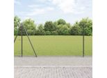 Maison Exclusive - Palo Della Recinzione Grigio 50 X 1,2 M (Rete Da 13 Mm)