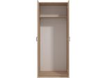 Dmora Guardaroba 2 Ante Roncaro 80X205H Cm Marrone Rovere, Appendiabiti Un Ripiano