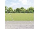 Maison Exclusive - Palo Della Recinzione Argento 10 X 0,8 M (Rete 60 X 60 Mm)