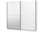 Dmora Guardaroba Grande Galtelli 217X210H Cm Bianco Opaco, Appendiabiti 8 Ripiani