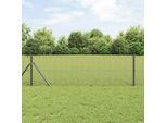Maison Exclusive - Palo Della Recinzione Grigio 50 X 0,8 M (Rete 16 X 16 Mm)