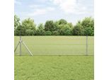 Maison Exclusive - Palo Della Recinzione Argento 50 X 0,4 M (Rete 12 X 12 Mm)