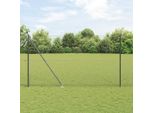 Maison Exclusive - Palo Della Recinzione Grigio 10 X 1,5 M (Maglia 40 X 40 Mm)