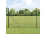 Maison Exclusive - Palo Della Recinzione Grigio 25 X 1,6 M (Rete 16 X 16 Mm)