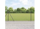 Maison Exclusive - Palo Della Recinzione Grigio 50 X 1 M (Rete 16 X 16 Mm)