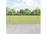 Maison Exclusive - Palo Della Recinzione Argento 10 X 1,5 M (Maglia 40 X 40 Mm)