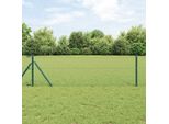 Maison Exclusive - Palo Della Recinzione Verde 10 X 0,4 M (Maglia 40 X 40 Mm)