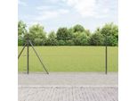 Maison Exclusive - Palo Della Recinzione Grigio 10 X 0,8 M (Maglia 50 Mm)