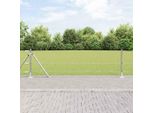 Maison Exclusive - Palo Della Recinzione Argento 25 X 0,6 M (Rete 50 Mm) Acciaio