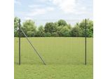 Maison Exclusive - Palo Della Recinzione Grigio 25 X 1,6 M (25 X 25 Mm Rete)