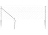 Maison Exclusive - Palo Della Recinzione Argento 25 X 0,6 M (Rete Di 60 X 60 Mm)