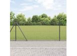Maison Exclusive - Palo Della Recinzione Grigio 10 X 0,8 M (Rete 12 X 12 Mm)