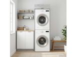 Vidaxl Mobile Lavatrice Con Ante Grigio Sonoma 67,5 X 68 X 200 Cm