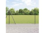 Maison Exclusive - Palo Della Recinzione Grigio 100 X 1,2 M (Rete 50 Mm)