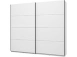 Dmora Guardaroba Grande Salemi 245X218H Cm Bianco Opaco, Appendiabiti 2 Ripiani