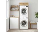 Vidaxl Mobile Lavatrice Con Ante In Rovere Artigianale 67,5 X 68 X 200 Cm