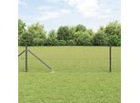 Maison Exclusive - Palo Della Recinzione Grigio 25 X 0,8 M (Rete 19 X 19 Mm)