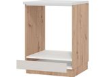 Dmora Dispensa Da Cucina Saracena 60X57X82H Cm Beige, Un Cassetto 2 Ripiani