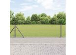 Maison Exclusive - Palo Della Recinzione Grigio 25 X 0,6 M (Rete Di 60 X 60 Mm)