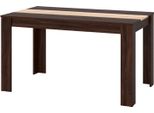 Dmora Tavolo Fisso Simala 135X81X75H Cm Marrone Noce, 6 Posti Forma Rettangolare