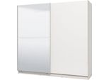Dmora Guardaroba Grande Valsinni 217X210H Cm Bianco Opaco, Appendiabiti 8 Ripiani