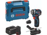 Bosch Professional Trapano A Batteria Bosch Gsr 12V-32 Fc, Incl. 2 Batterie Ricaricabili Gba 2 Ah, Caricabatterie, Impugnatura Supplementare, Profondimetro, L-BOXX