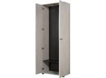 Dmora Guardaroba 2 Ante Pinasca 68X195H Cm Bianco Larice, Un Ripiano Appendiabiti