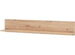 Dmora Mensola Focognano 120X20X24H Cm Marrone Rovere Nodi, Un Ripiano