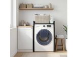 Vidaxl Mobile Lavatrice Nero Effetto Rovere 67,5 X 48 X 97 Cm