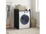 Vidaxl Mobile Lavatrice Nero Effetto Rovere 67,5 X 62 X 97 Cm