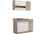 Dmora Cucina Completa Lanzo Bianco, Un Cassetto 4 Ripiani