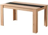 Dmora Tavolo Fisso Simala 135X81X75H Cm Marrone Rovere, 6 Posti Forma Rettangolare