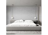 Lampada A Sospensione Minimalista, Sfera In Vetro Bianco, Oro E Nero, 1Xe14 10W, Dorado Light Prestige