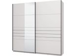 Dmora Guardaroba Grande Spartano 220X218H Cm Bianco Opaco, Appendiabiti 2 Ripiani