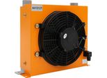 Radiatore Olio Idraulico - Scambiatore Di Calore Raffreddato Ad Aria - Raffreddamento Ad Aria - 120 W - Dc 12 V - 6000 Kcal/H - 100 L/Min - 30–45 Db - Giallo