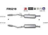 As FR5219 Filtro Antiparticolato/Fuliggine, Impianto Di Scarico Oe 1611769080 Compatibile Con C-Elysee, C3, C4, DS3, Crossland X, 2008, 208, 301