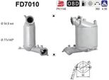 As FD7010 Filtro Antiparticolato/Filtro Antiparticolato, Impianto Di Scarico Oe 1583A028 Compatibile Con Grandis, Lancer